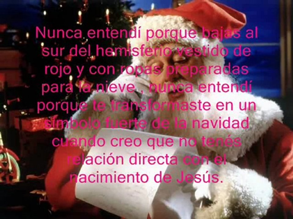 Cartita a Santa.