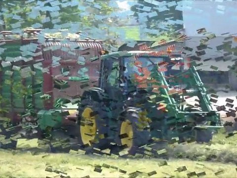 John deere 6310 avec autochargeuse strautmann