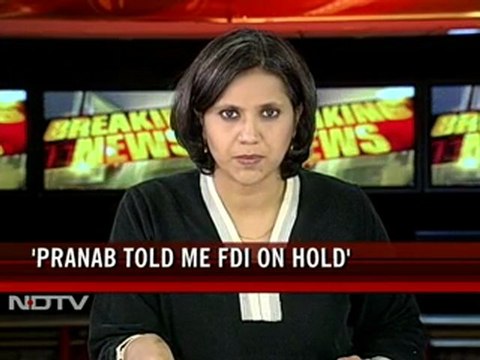 Pranab told me Centre has decided to put FDI on hold: Mamata
