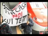 Napoli - Protesta lavoratori treni notturni