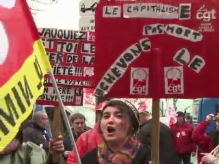 Manifestation à Paris contre "la casse de l'emploi"