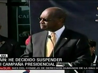 Herman Cain renuncia a candidatura presidencial en EE.UU.