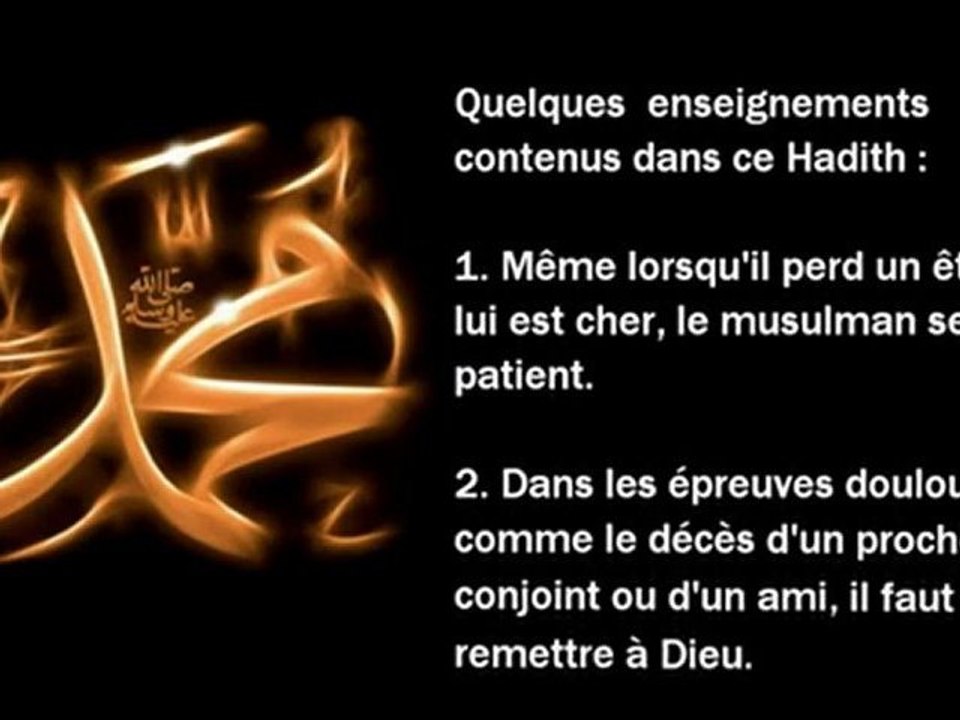 - Hadith N°28 - La Perte Dun Proche -