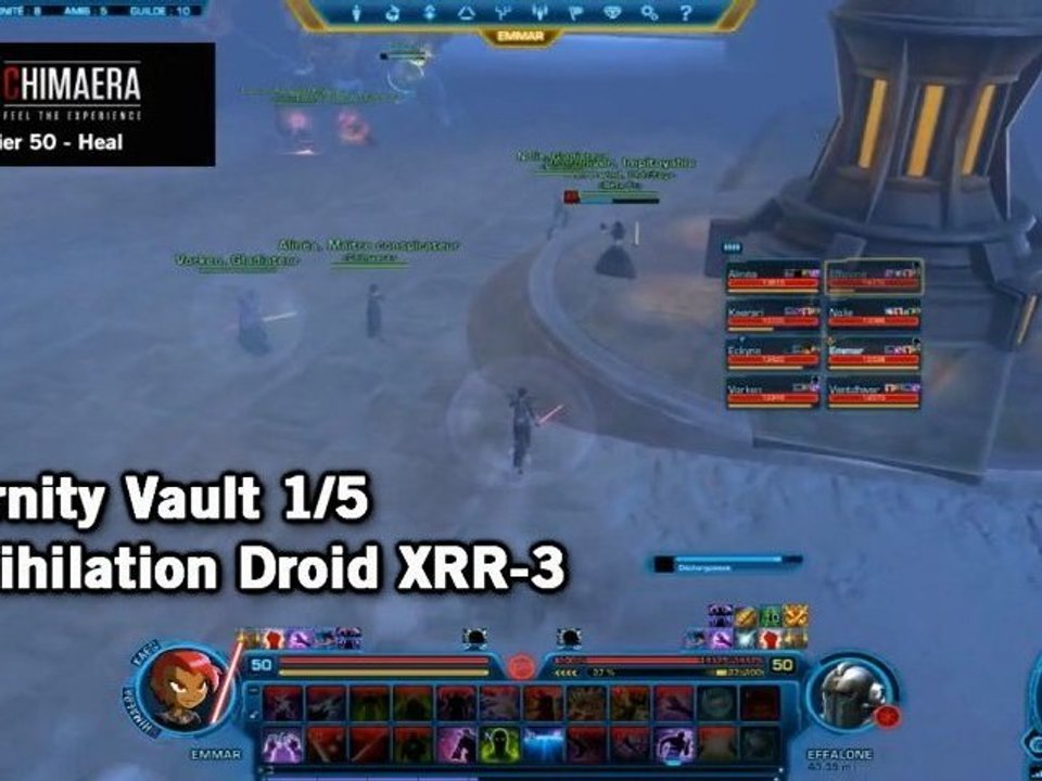Premier boss de la Chambre de l'Eternité : Droïde d'Annihilation XRR-3