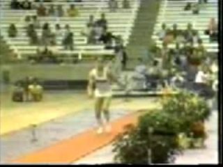 funny!! guy slams into vault(gymnastics)