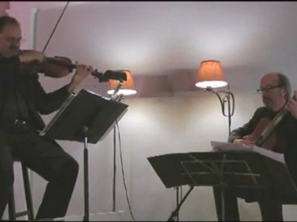 Sonata for viola and guitar, (TANGO) third movement, by Jose Lezcano and encore,"Der Stiller Bulgar"