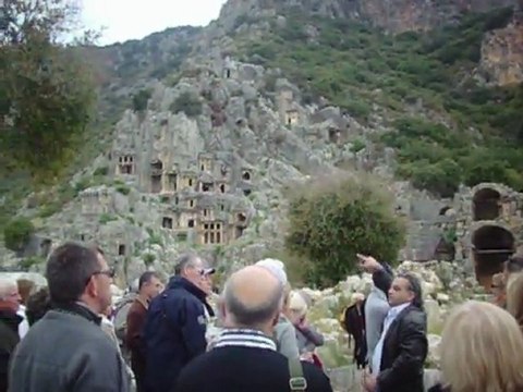 NÉCROPOLE ET VILLE ANTIQUE DE MYRA (TURQUIE) VESTIGES en Novembre 2011