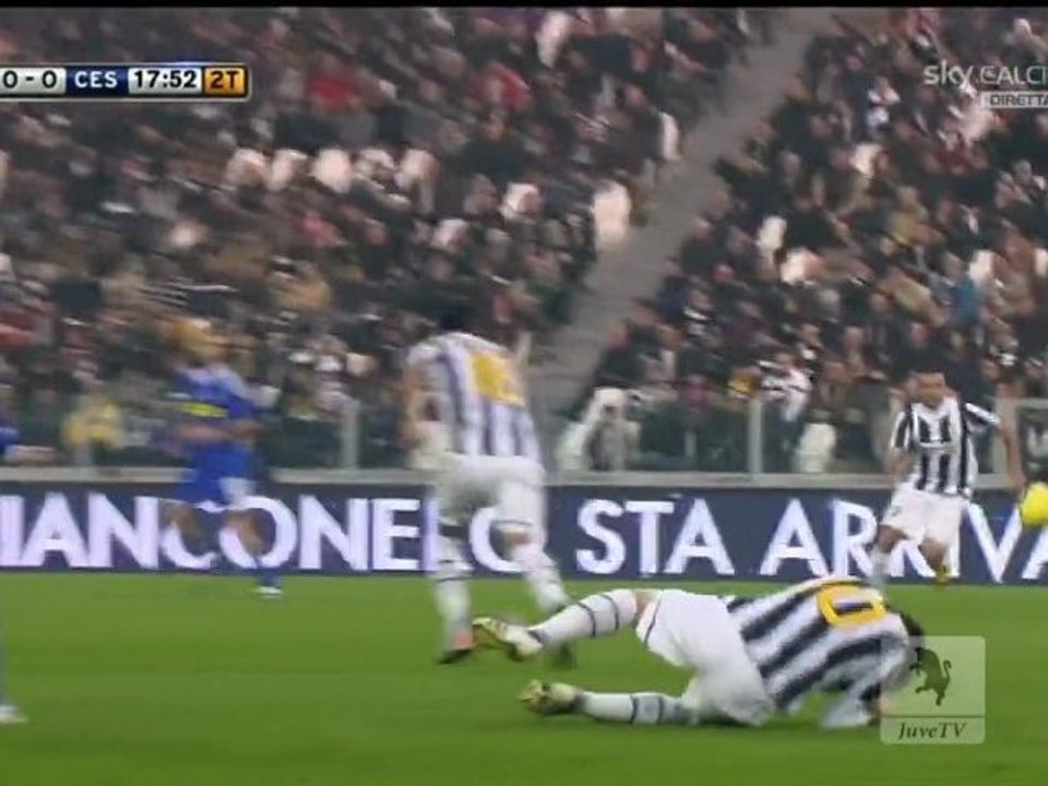 Brutalny faul na Del Piero || JuveTV.eu ||