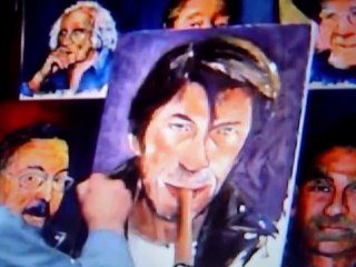 Jacques Dutronc peinture à l"huile