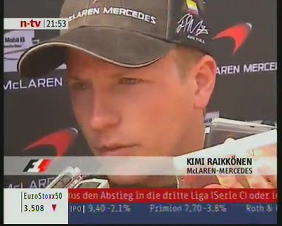 France 2006 Kimi Räikkönen Quali Interview