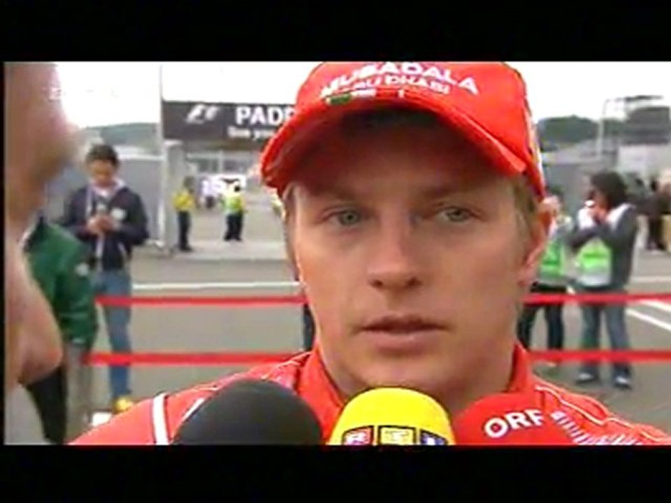 Japan 2008 Kimi Räikkönen Race Interview