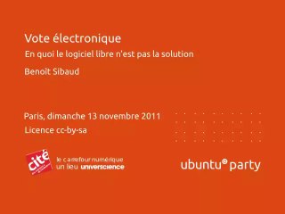 Vote électronique : en quoi le logiciel libre n'est pas la solution