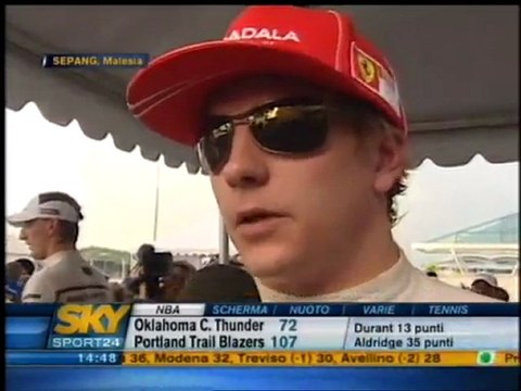 Malaysia 2009 Kimi Räikkönen Quali Interview