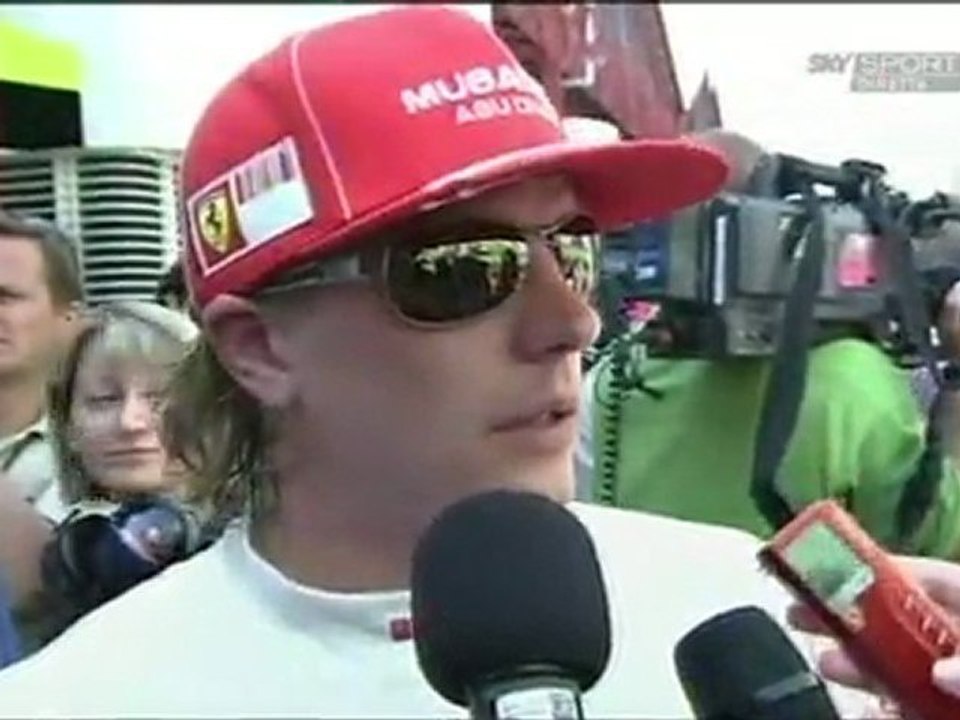 Valencia 2009 Kimi Räikkönen Quali Interview