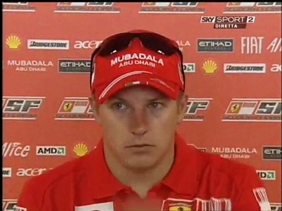 Valencia 2008 Kimi Räikkönen Quali Interview