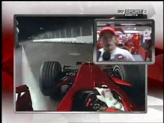 Singapur 2008 Kimi Räikkönen Free Practise Interview