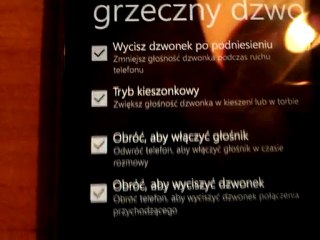 Grzeczny dzwonek w HTC 7 Mozart