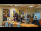 Joëlle Mélin et Michel Guiniot conseillers politiques de Marine Le Pen, à la rencontre des adhérents du Front National aubois. Extrait vidéo