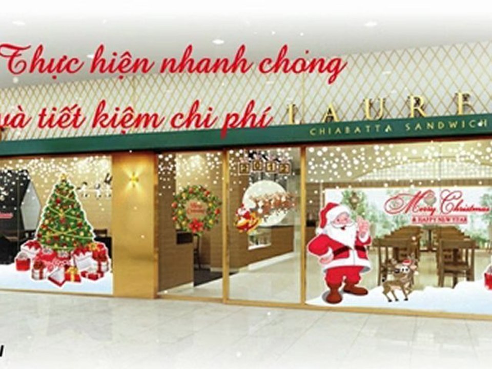 trang trí noel - hoa van decal xu hướng trang trí mới lạ, đặc sắc và ấn tượng !!!