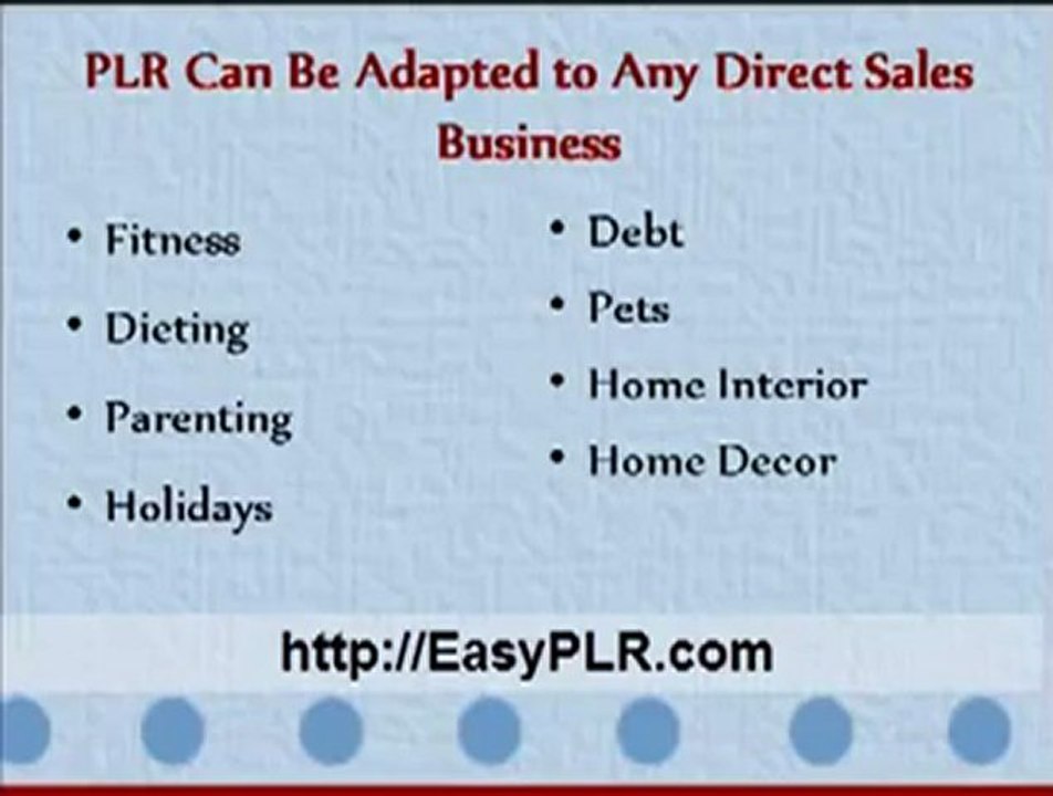Private Label Rights Article