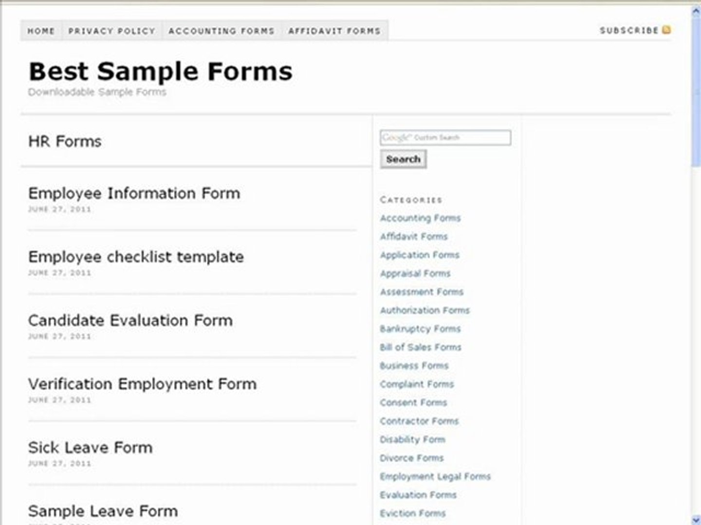 Sample Forms Video Dailymotion