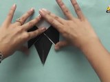 Origami in Telugu - How to make a Bird