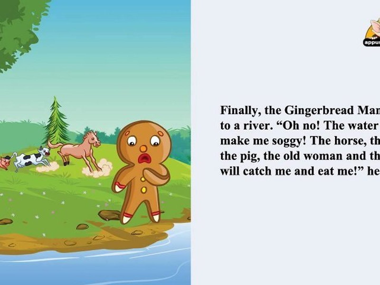 English Talking Book Gingerbread Man Video Dailymotion