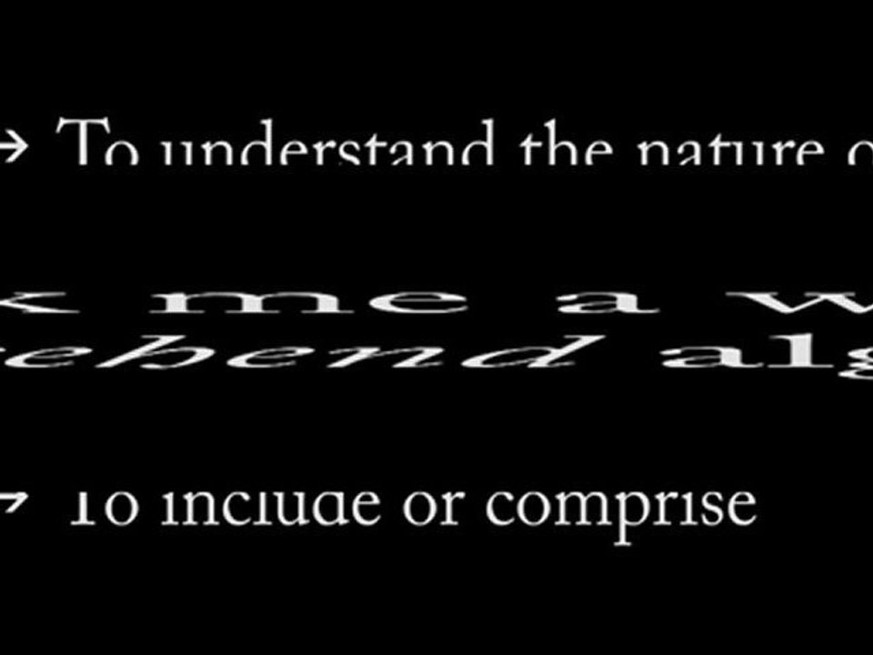 One Word A Day - Comprehend (HD)