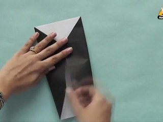 Origami in Kannada  - How to make a Business Card Holder