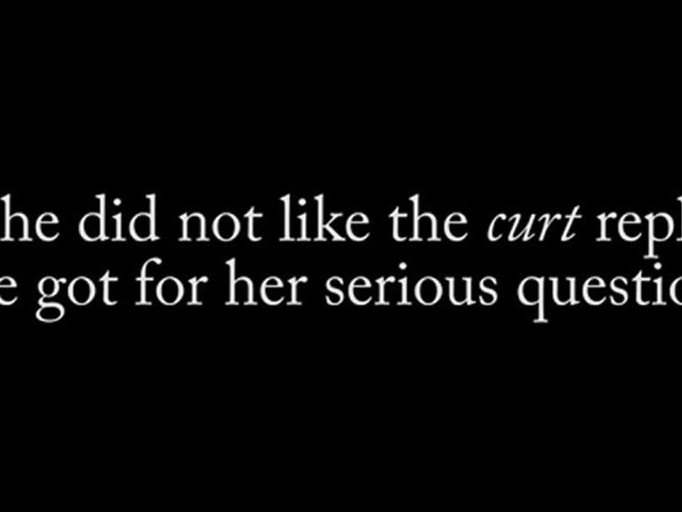 One Word A Day - Curt (HD)