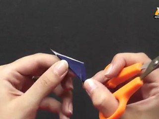 Make a Kirigami 5 Point Star Outline in Hindi