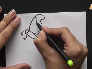 How to Draw A Cartoon Butterfly in Hindi