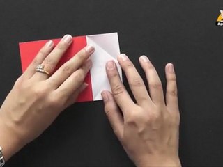 Origami in Kannada - Make an Arrow Bookmark