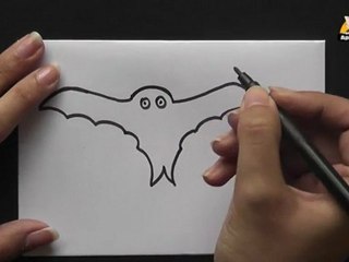Learn to Draw a Cartoon Bat in Kannada