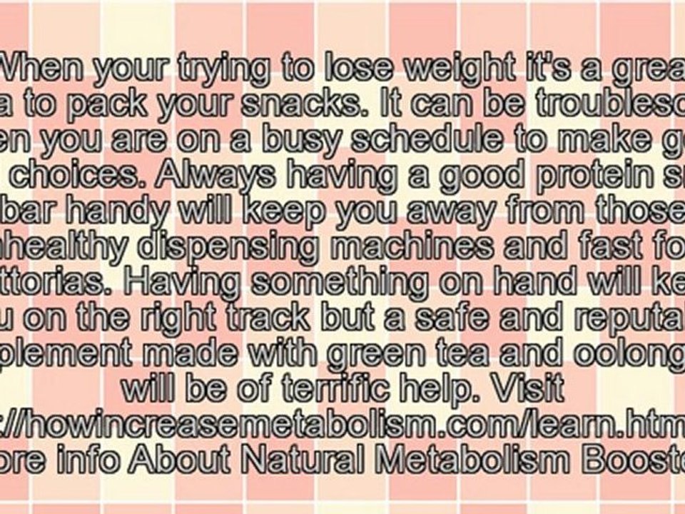 Metabolic Cooking and metabolism boosters