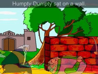 Humpty Dumpty with lyrics and sing along option