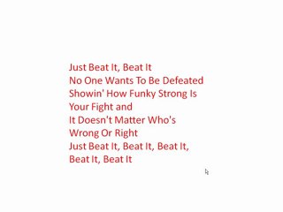 Michael jackson beat it liyricks
