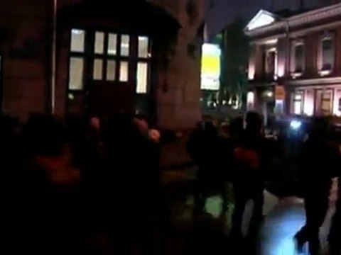 Protesters detained after unauthorized rally