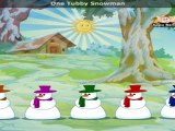 Five Tubby Snowmen with Lyrics - Nursery Rhyme