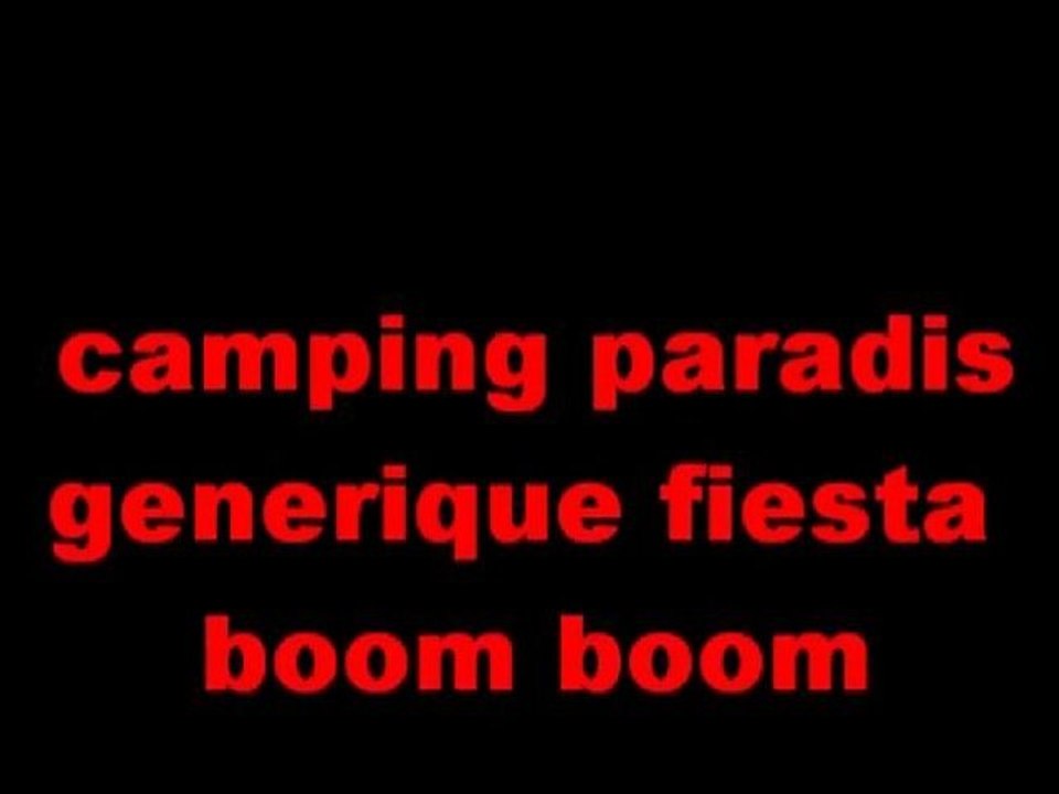 generique camping paradis