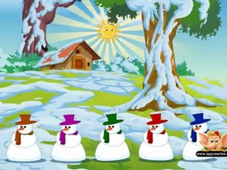 Five Tubby Snowmen - Nursery Rhyme (HD)