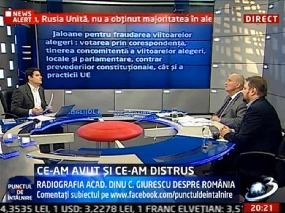 Acad. Dinu C Giurescu la Punctul de intalnire: CE-AM AVUT SI CE-AM DISTRUS (2)