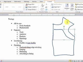 Intro to Creating a Facing Pattern| Fashion Design Concepts