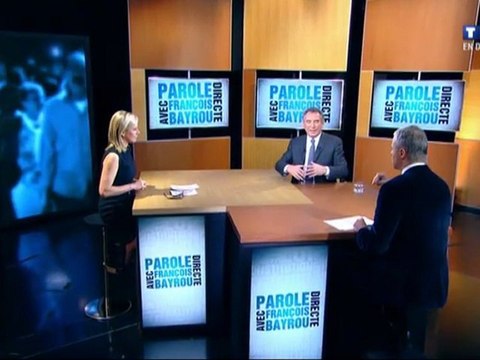 François Bayrou, invité de Parole directe sur TF1