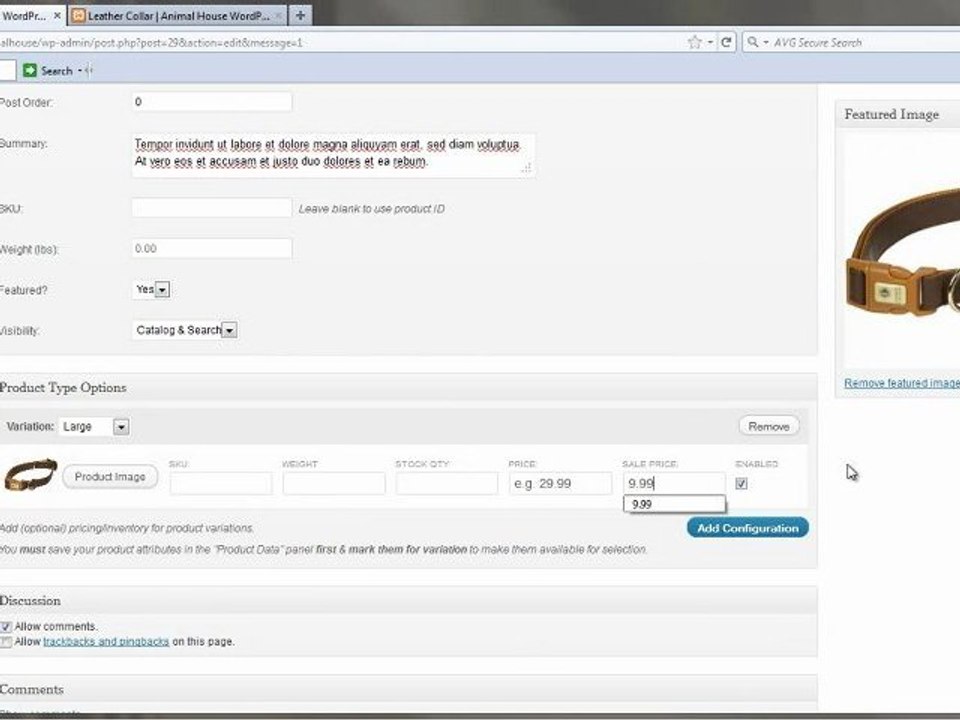 Jigoshop WordPress eCommerce - Adding Product Attributes