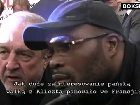 Jean Marc Mormeck after cancelling the fight against Wladimir Klitschko