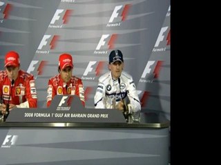 Bahrain 2008 GP Press Conference Formula One