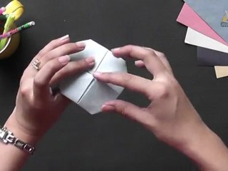Origami in Gujarati - Make a Lotus with 4 Petals