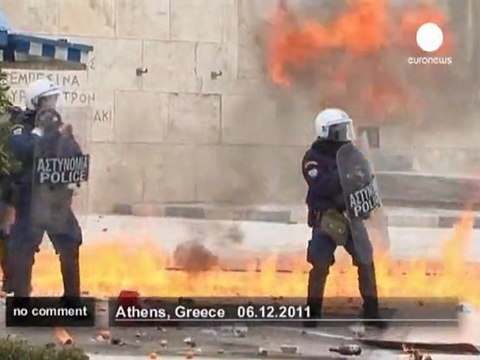 Protests turn violent in Athens - no comment