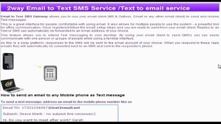 Email2SMS